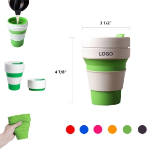 Silicone Collapsible Travel Folding Water Cup Coffee Cup