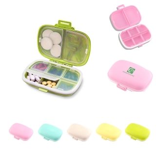 8 Compartments Pill Case Pill Box with Independent Covers