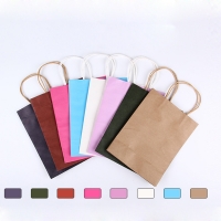 Custom Full Color Kraft Paper Gift Bag With Paper Handle