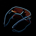 2 Color EL Wire Fashion Neon Flashing LED Sunglasses For Party