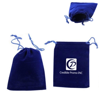 Velvet Cloth Jewelry Pouches Drawstring Bags