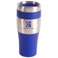 16 Oz Plastic Silver Stainless Steel Tumbler