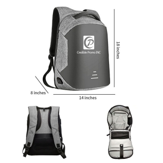 15.6 Inch Laptop Backpack With USB Charging Port
