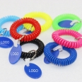 Colored Stretchable Spring Coil Spiral Key Chain
