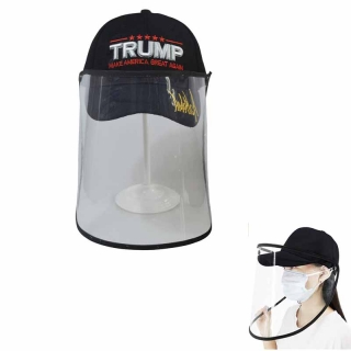 Baseball Cap With Clear Face Shield
