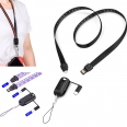 3 in 1 Lanyard Charging Data Cable Or Charging Cable