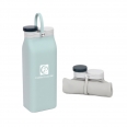 Milk Carton Shaped Collapsible Silicone Sport Water Bottle