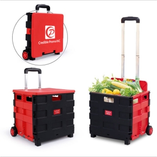 Two Wheeled Collapsible Shopping Quik Cart