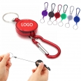 Retractable Keychain Reel with Carabiner