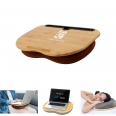 Natural Bamboo Lap Desk with Cushion