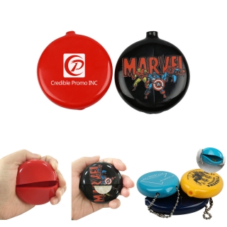 Round PVC Squeeze Coin Purse