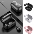 Wireless Bluetooth Binaural Stereo Headset Or Earbud With Battery Indicator Display