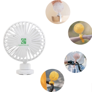 Portable Baby Stroller Fan Rechargeable Clip-on Fan