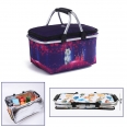 Full Color Imprint Insulated Foldable Or Collapsible Picnic Basket Or Cooler Bag