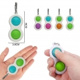 Fidget Simple Dimple Toy With Carabiner