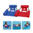 PVC Summer Inflatable Foldable Floating Row Backrest Air Mattresses Bed