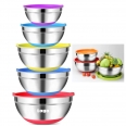 5 Pc Bowl Set Premium Mixing Bowls With Lids