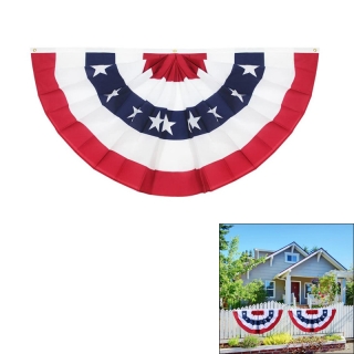 USA Pleated Fan Flag Bunting Flags