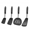 Heat Resistant Silicone Flexible Spatula 4 Pack