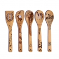 Personalized Magic Pattern Bamboo Wooden Spoon Spatula