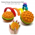 Hamburger Shape Silicone Bubble Ball Fidget Toy