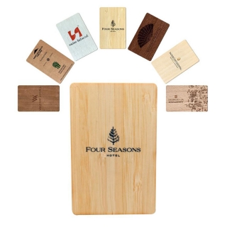 Custom Wood/Bamboo Hotel Door Access RFID Key Cards