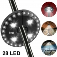 Umbrella Light 3 Brightness Modes Cordless 28 LED Lights