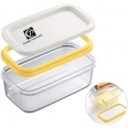 Plastic Butter Dish With Silicone Lid and Slicer