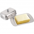 Stainless Steel Butter Dish With Knob Lid and Handle