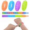 Multicolor Push Pop Bubble Wristband Fidget Toy