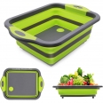 Collapsible Cutting Board Chopping Board With Colander
