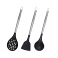 3 Pcs Heat-resistant Non Stick 304 Stainless Steel Handle Silicone Kitchenware Set