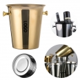 Gold Stainless Steel 5L Champagne Ice Bucket