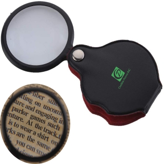 6X Mini Magnifying Glass Folding Pocket Magnifier