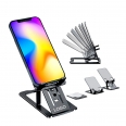 Foldable Aluminum Alloy Ultra Slim Cell Phone Holder Adjustable Height Stand