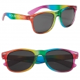 Rainbow Color Rectangle Frame Sunglass