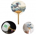 Handheld Paddle Bamboo Fan