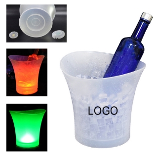 7 Colours Gradient Changing Luminous Plastic Champagne Bucket