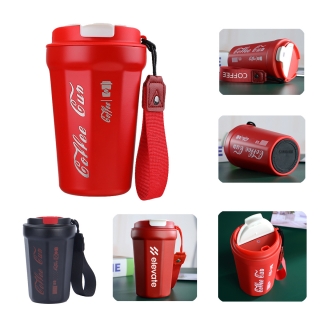 400ml/13oz Stainless Steel Double Wall Vacuum Insulated Tumbler Coffee Mug with Anti Leakage Lid and Carry Loop