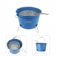 Portable Barbecue BBQ Bucket Grill with Charcoal Tray