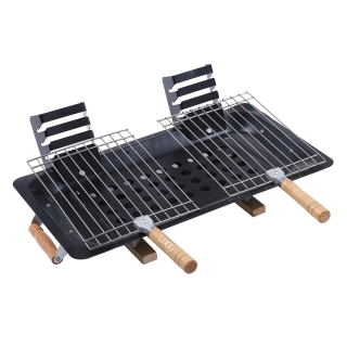 Stainless Steel Folding Portable Barbecue BBQ Charcoal Grill