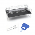 Folding Portable Simple Barbecue Charcoal Grill BBQ Baking Pan Bakeware Set