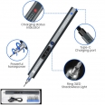 Rechargeable Electric Mini Screwdriver Pen Set with 10 Bits with LED Lights Handy Repair Tool