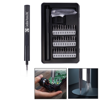 Rechargeable Electric Mini Screwdriver Pen Set with 30 Bits with LED Lights Handy Repair Tool
