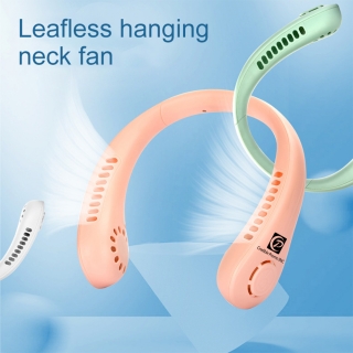 Leafless Bladeless Rechargeable Hanging Neck Fan Or Neck Cooler