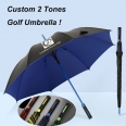 Quality Two-tone Ultraviolet-proof Auto Open Golf Umbrella 55