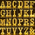LED Decoration 3D Marquee Letter Light Sign Height 8.7 Inches