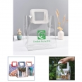 Custom Plastic Shopping Bag Candy Flower Packaging PVC Clear Bag With Leather Square Handle