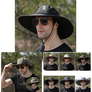 Water Repellent Wide Brim Bucket Hat Outdoor Fishing Sun Summer Bucket Hat