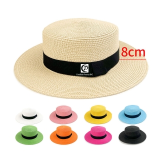Unisex Travel Straw Panama Hat Summer Wide Brim Straw Hat
